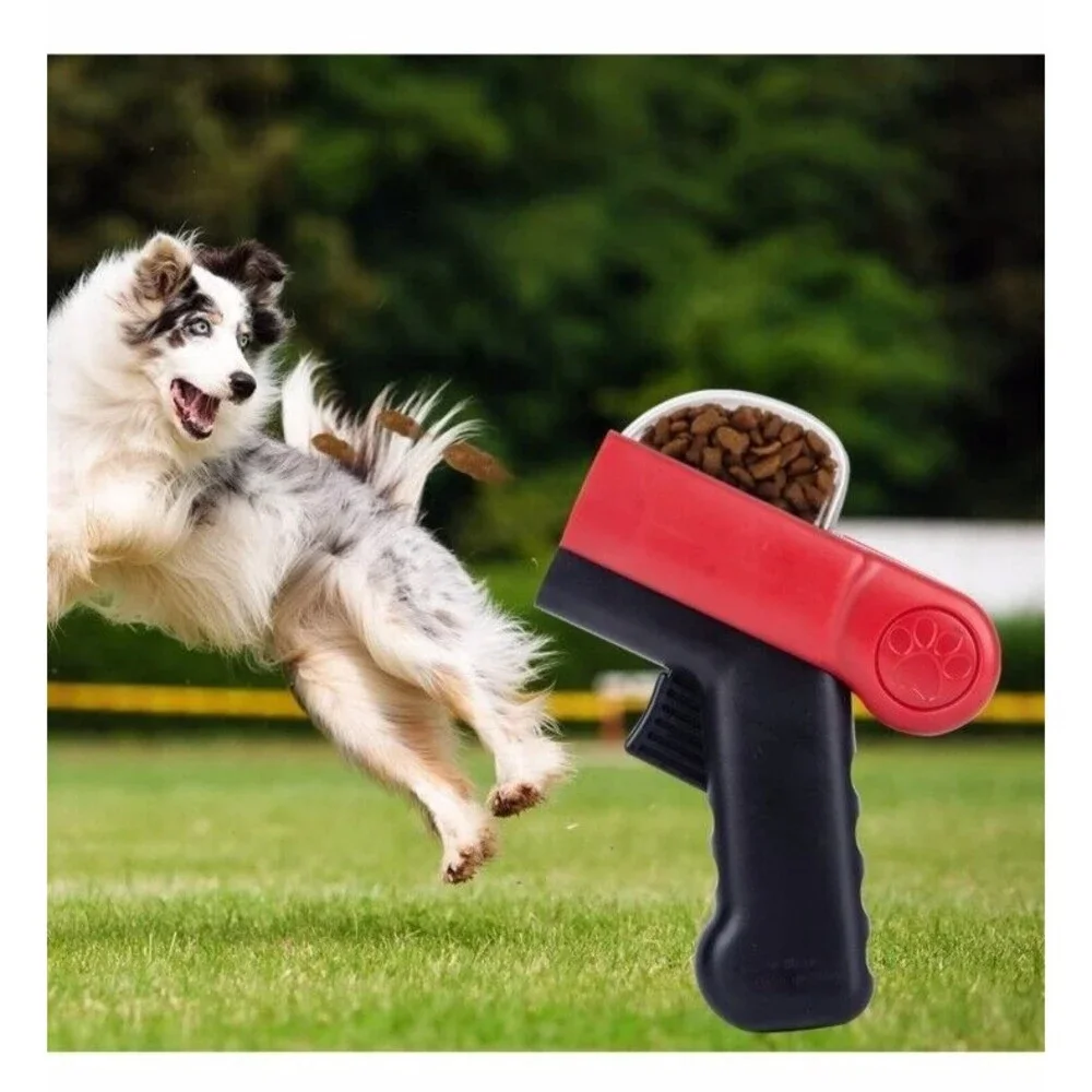 Pet Treat Snack Launcher Red Sz Small Dog Or Cat Treat Catapult Manual